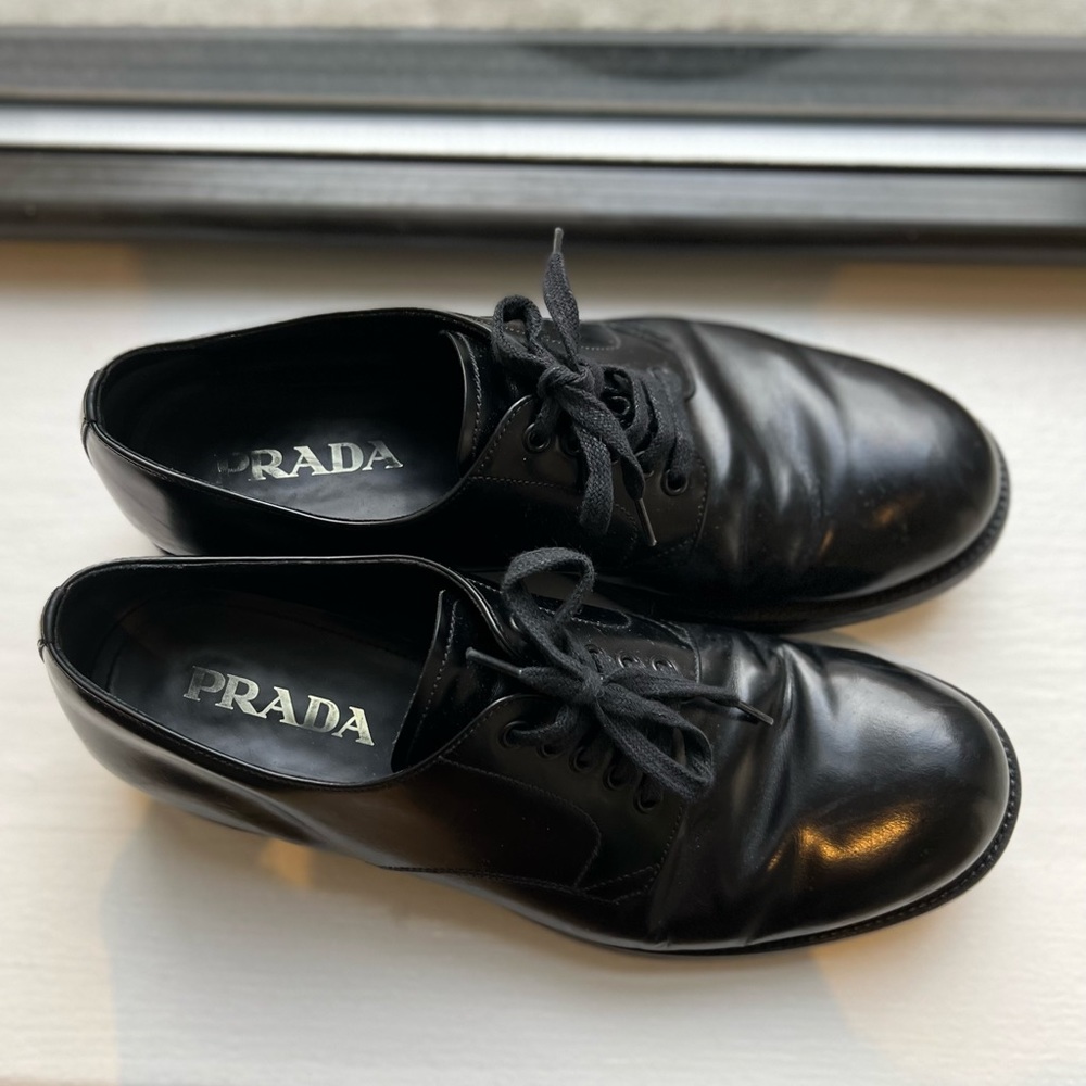 PRADA: black men’s lace up shoes